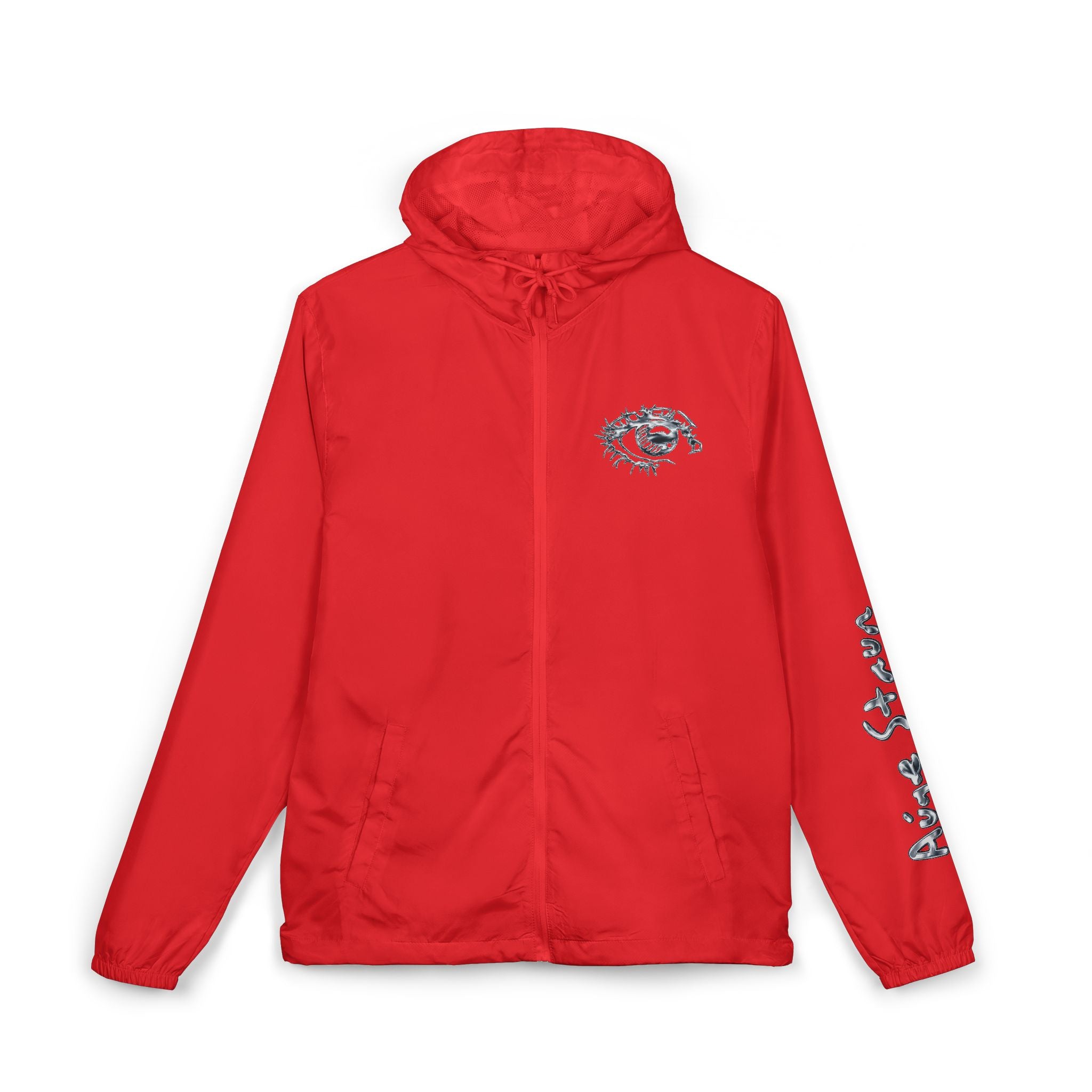 Windbreaker Jacket — Retro Vegas 'Auge-Staun' Logo Hooded Shell