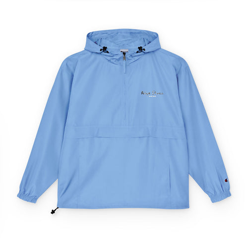 Auge X Champion Packable Anorak Jacket — Lightweight Windbreaker with Small Chest Logo