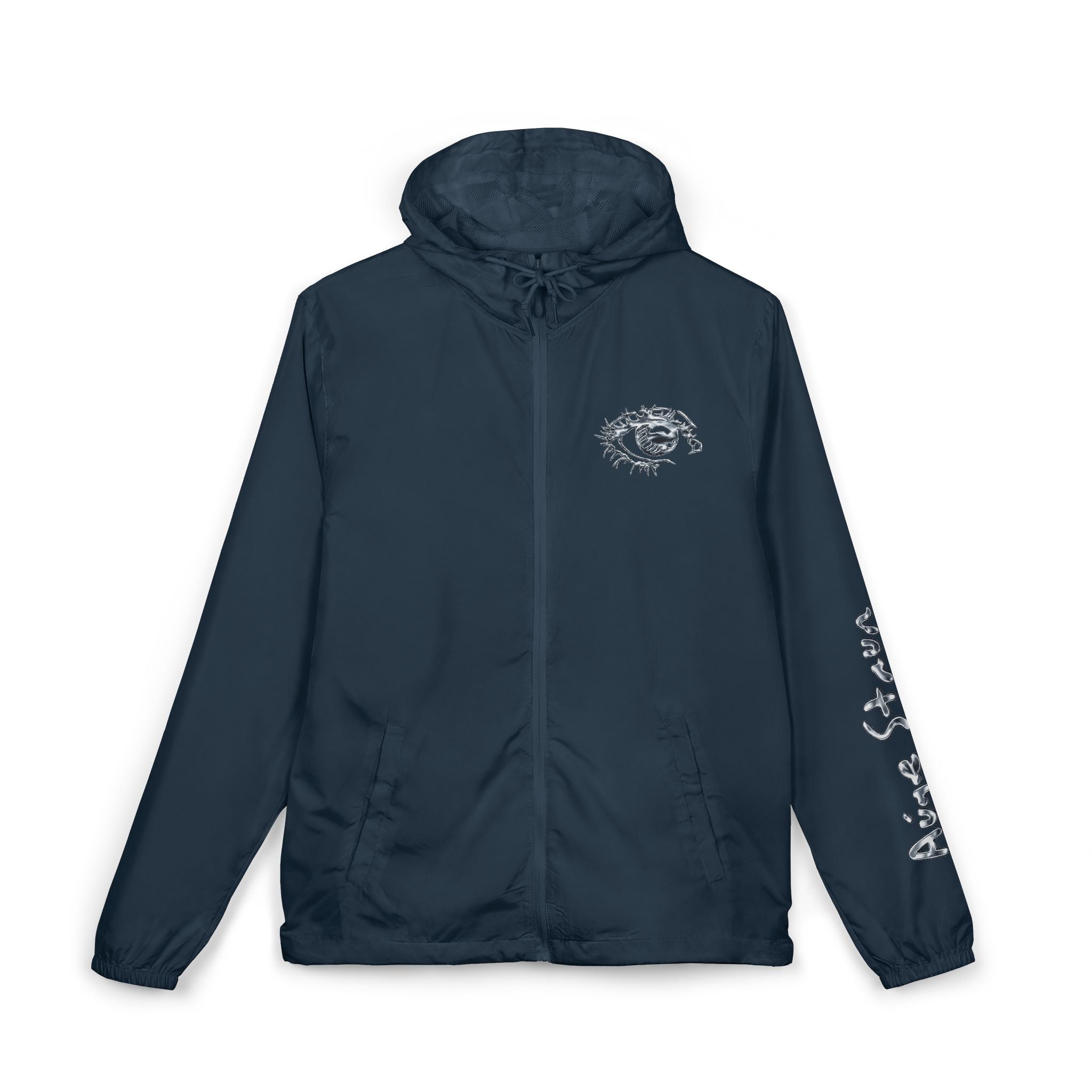 Windbreaker Jacket — Retro Vegas 'Auge-Staun' Logo Hooded Shell