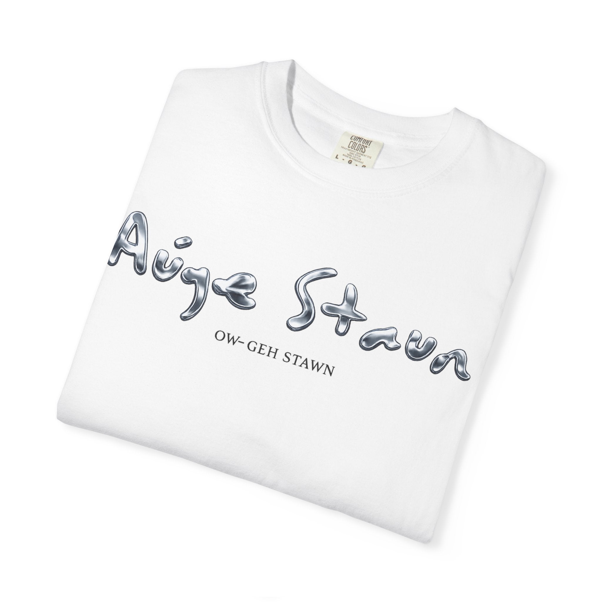 AugeStaun Graphic T-Shirt — Reflective 3D Runner Logo Tee