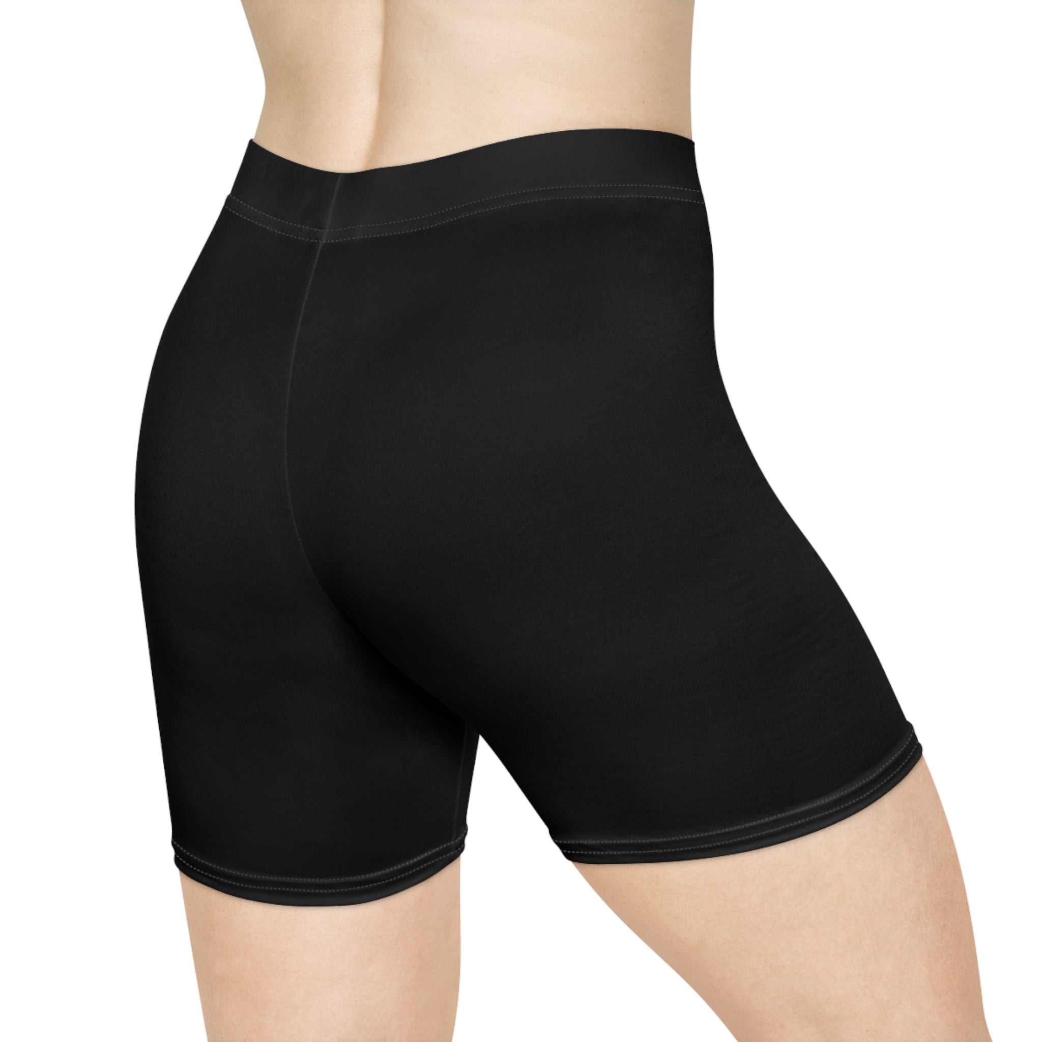 Biker Shorts — Minimal Script Logo Performance Shorts