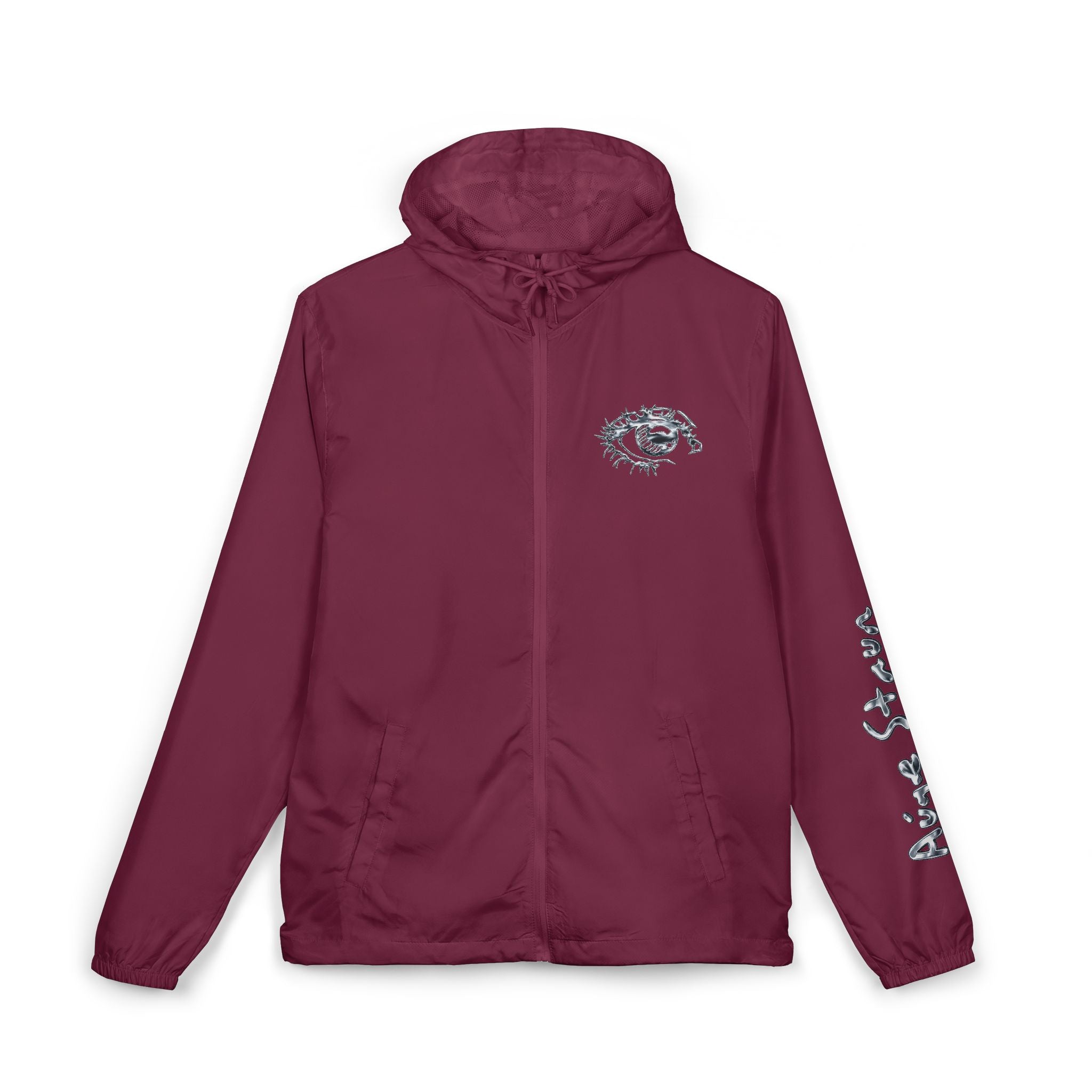 Windbreaker Jacket — Retro Vegas 'Auge-Staun' Logo Hooded Shell