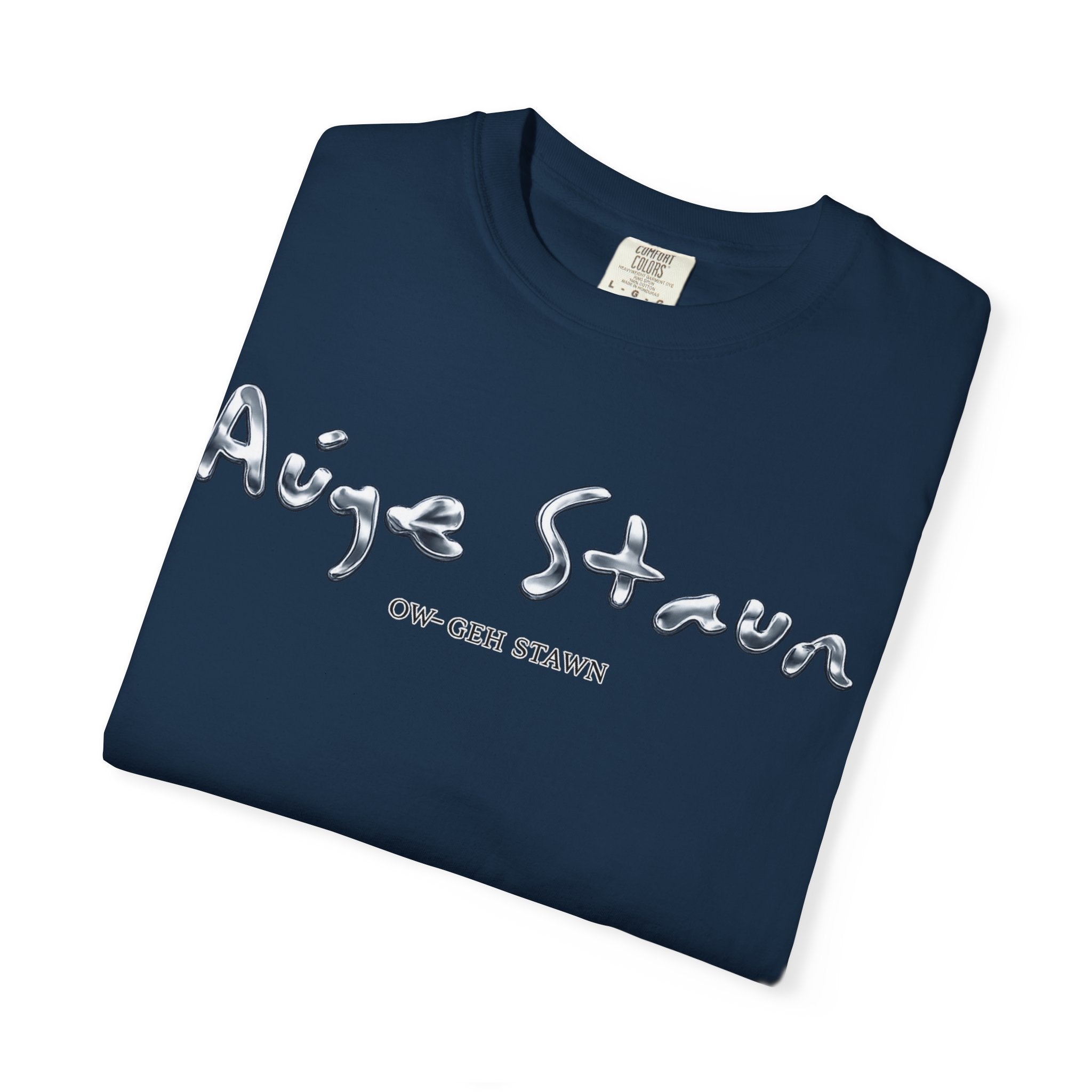AugeStaun Graphic T-Shirt — Reflective 3D Runner Logo Tee