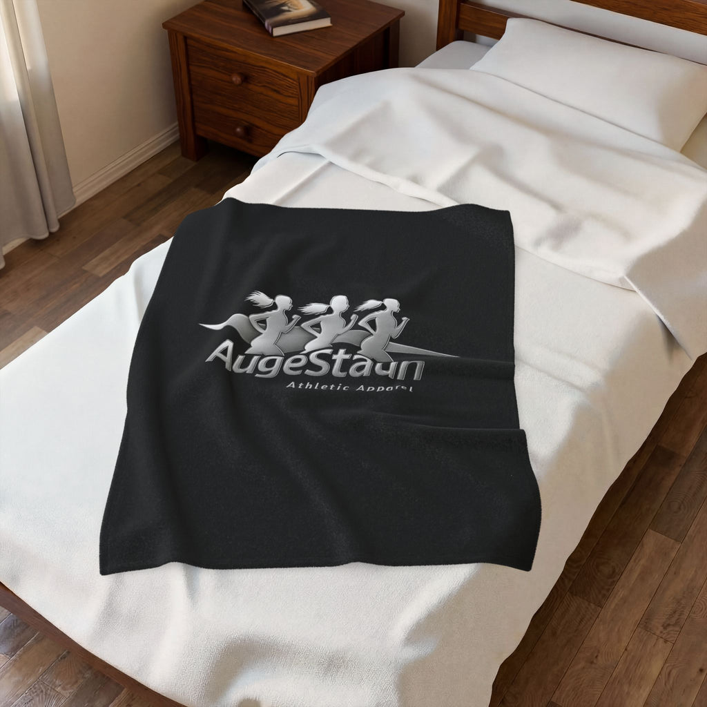 Velveteen Plush Blanket — AugeStaun Athletic Apparel Logo Throw