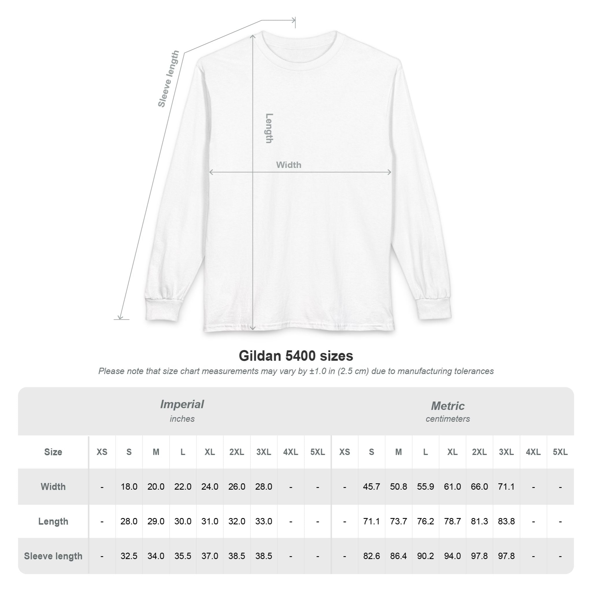 Eye Graphic Long Sleeve Tee — Metallic Script Back Design