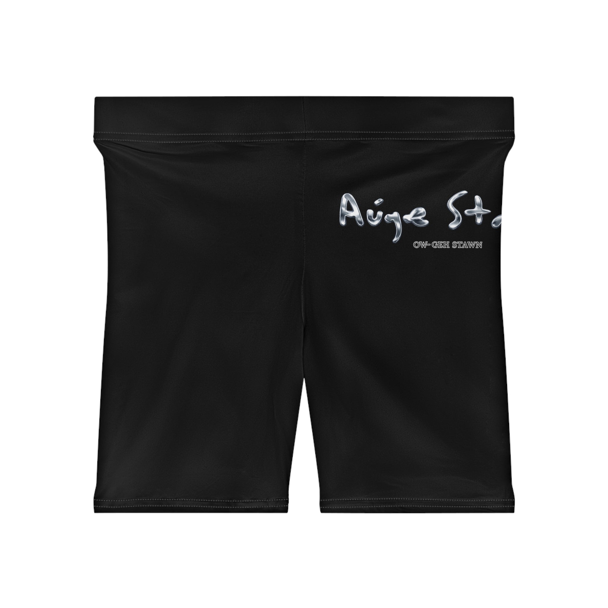 Biker Shorts — Minimal Script Logo Performance Shorts