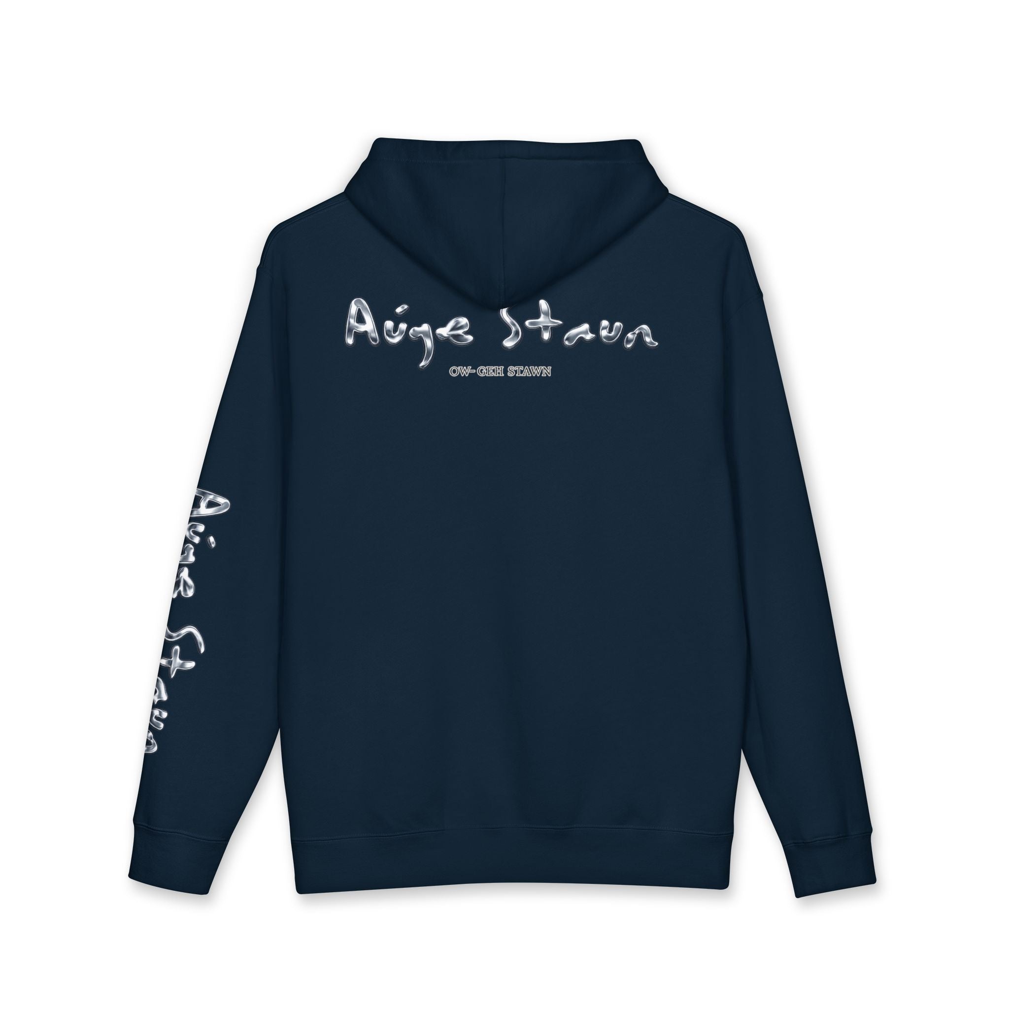 Auge Staun Athletics  — Reflective Silver Graphic Pullover