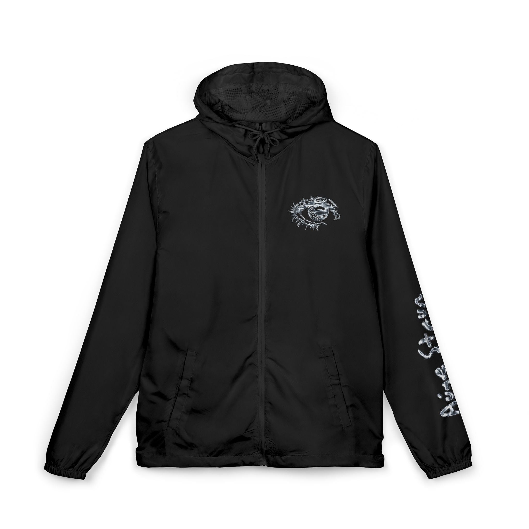 Windbreaker Jacket — Retro Vegas 'Auge-Staun' Logo Hooded Shell