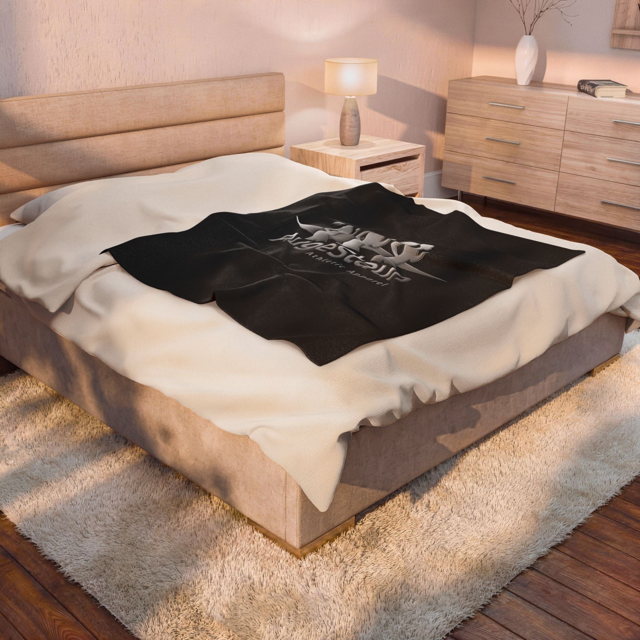 Velveteen Plush Blanket — AugeStaun Athletic Apparel Logo Throw