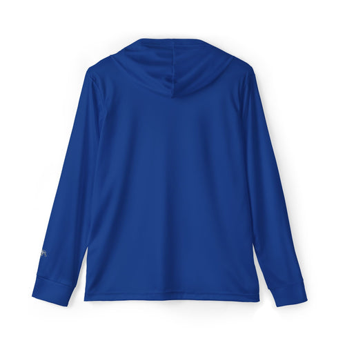 Athletic Warmup Hoodie — "Auge-Staun" Running Logo (Ron Digga)