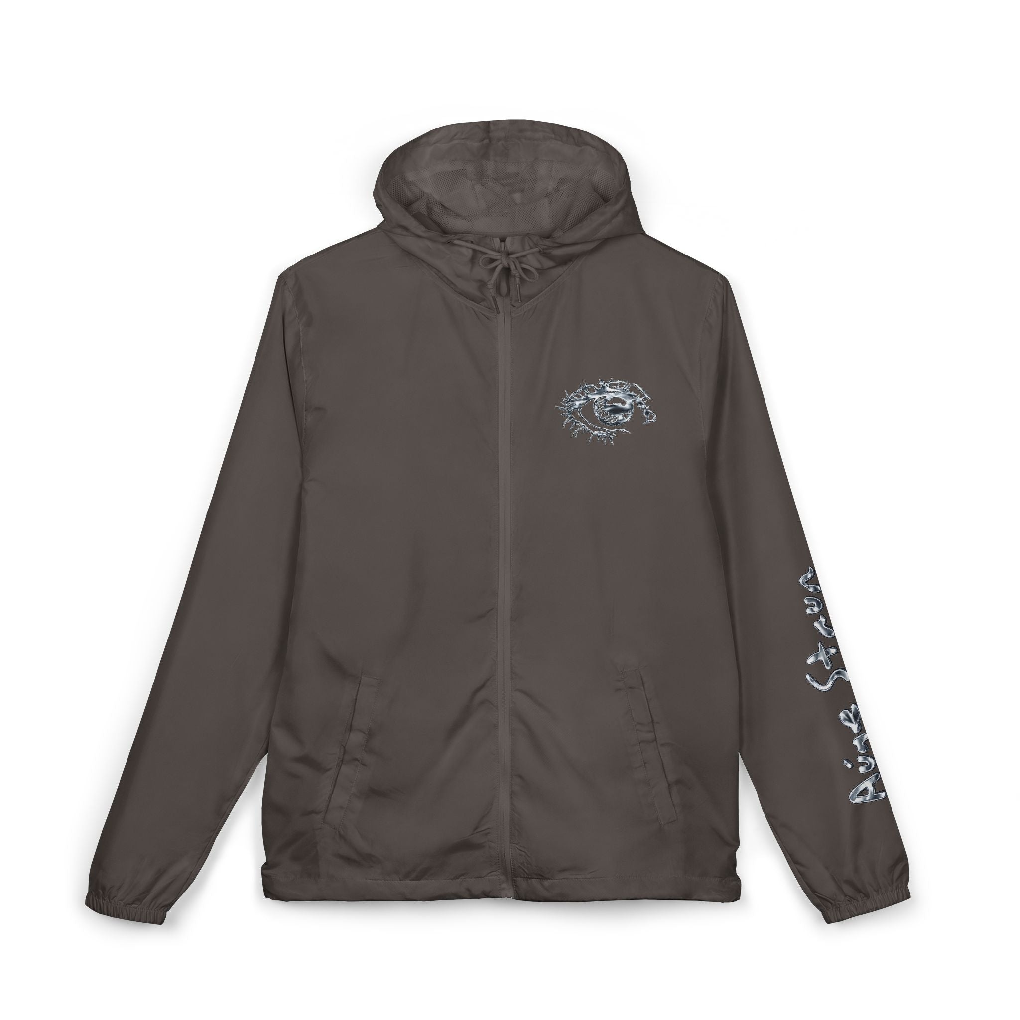 Windbreaker Jacket — Retro Vegas 'Auge-Staun' Logo Hooded Shell