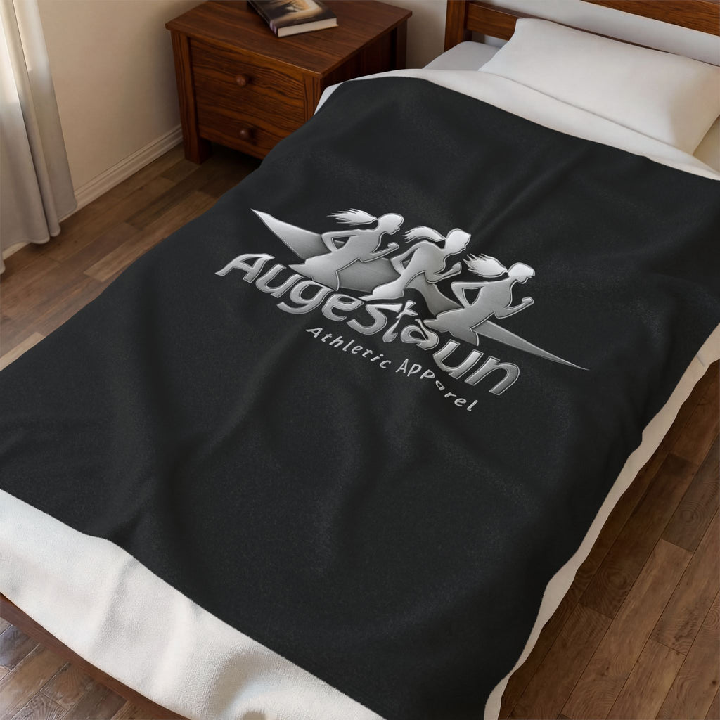 Velveteen Plush Blanket — AugeStaun Athletic Apparel Logo Throw