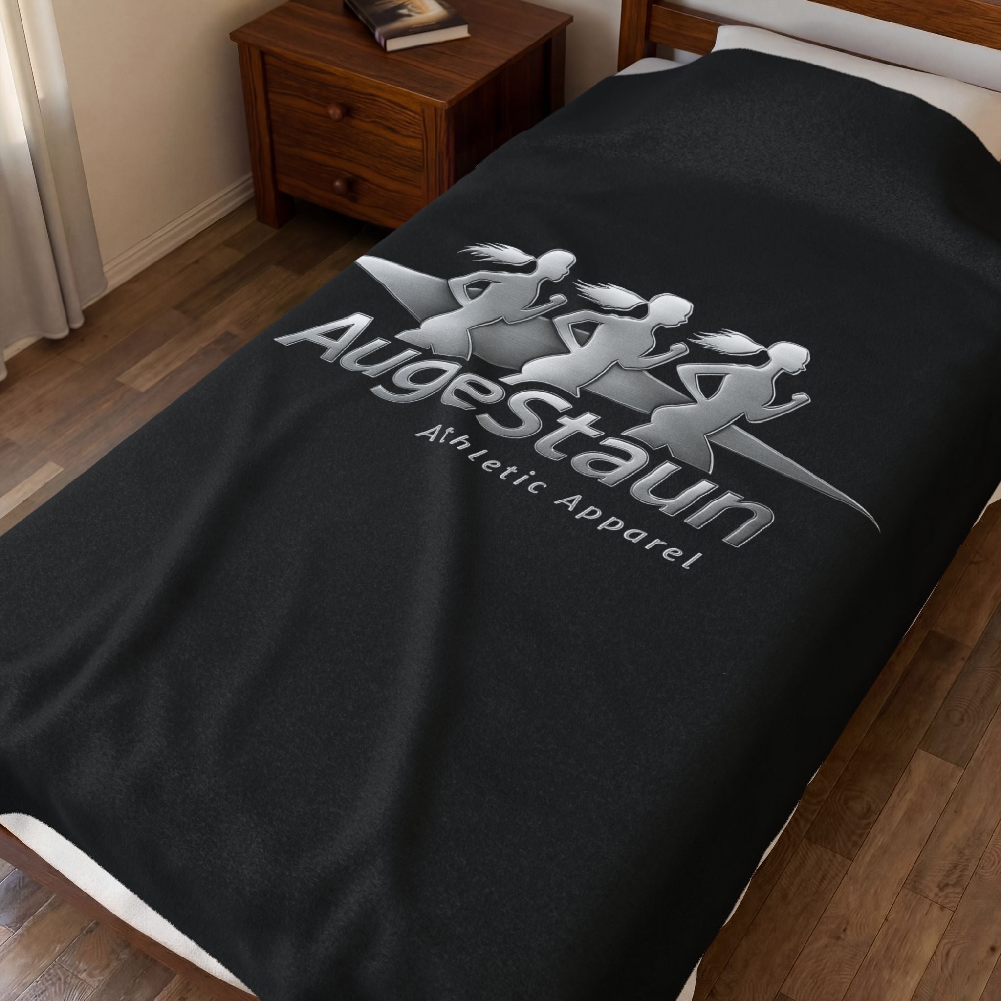 Velveteen Plush Blanket — AugeStaun Athletic Apparel Logo Throw