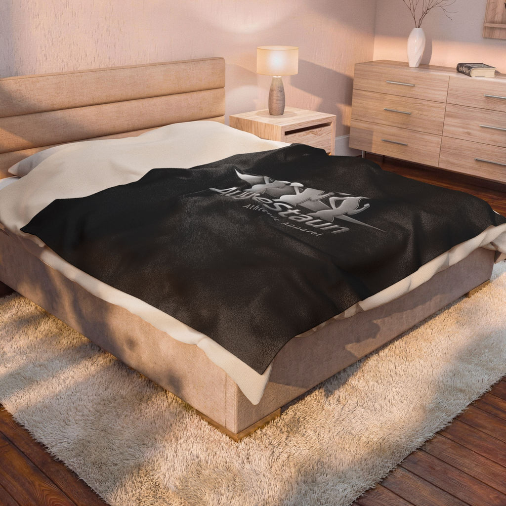 Velveteen Plush Blanket — AugeStaun Athletic Apparel Logo Throw