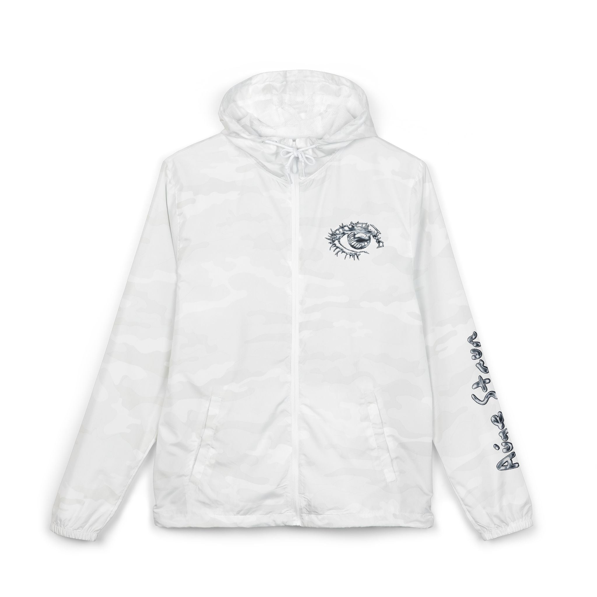 Windbreaker Jacket — Retro Vegas 'Auge-Staun' Logo Hooded Shell