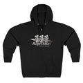 Augé-Staun Logo Zip Hoodie (ASAA) — Minimalist Grey Zip-Up Hoodie with Subtle Embroidered Text